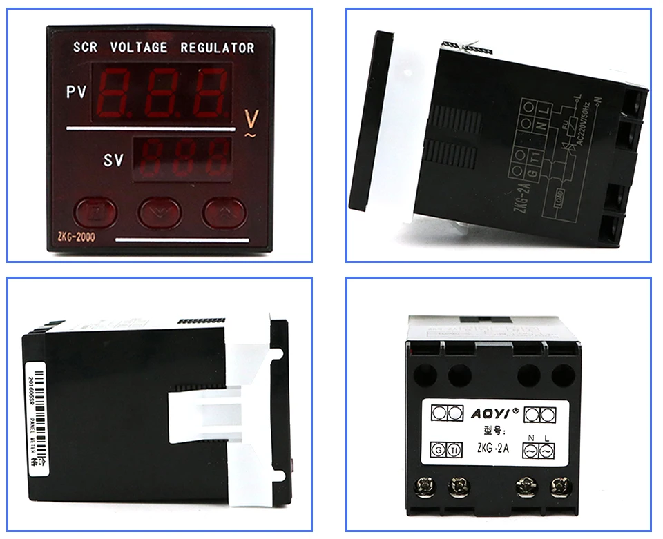 AOYI SCR Voltage Regulator ZKG-2A ZKG-2000 temperature regulator control Triac for  Plastic Vacuum Forming Machinery  (3)