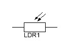 Изображение фоторезистора на схеме