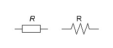 Обозначение постоянных резисторов