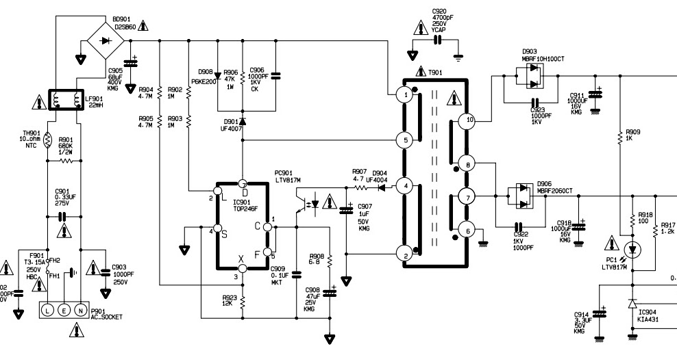 Swz 1 94v 0 e301791 блок питания схема