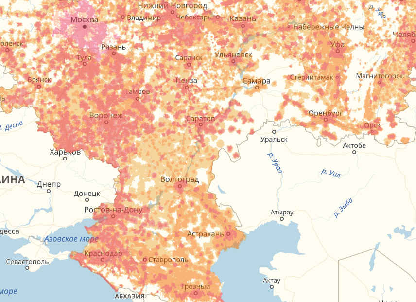 tinkoffmaps №1 Карта покрытия МТС, Мегафон, Yota, Теле2, Beeline, Ростелеком, Сбербанк, Тинькофф, ТТК,SkyLink LTE. 3G, 4G, 2G и сотовая связь