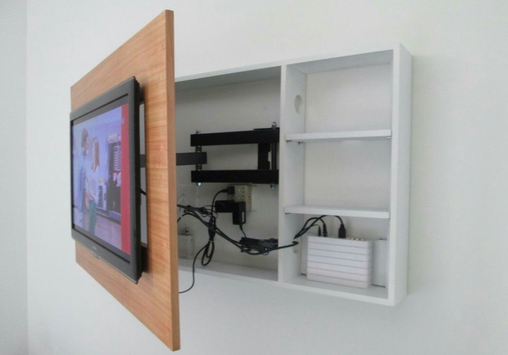 Шкаф для кабелей и проводов от телевизора