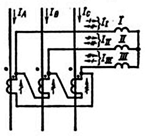 схема соединения трансформатора в треугольник