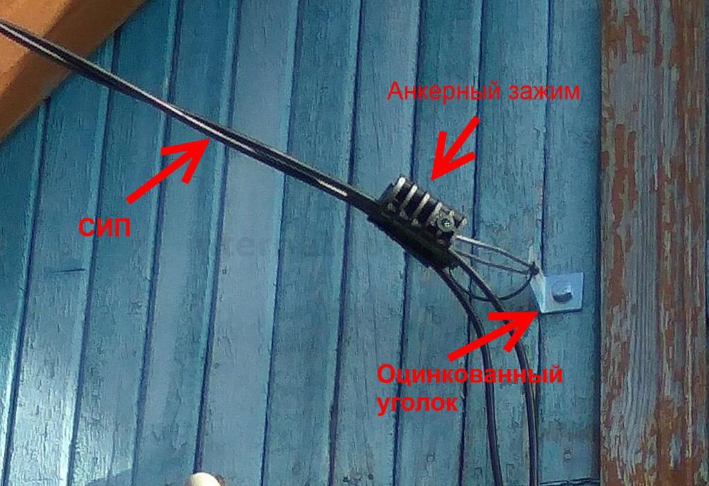 Ввод электричества в деревянный дом на даче