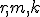 r,m,k