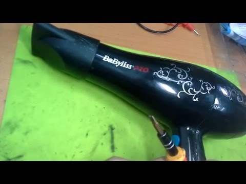 Как разобрать фен для волос BaByliss PRO BAB 5559