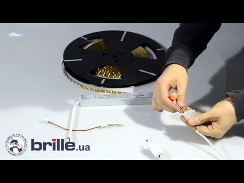Видео-инструкция Brille светодиодные ленты резка и подключение