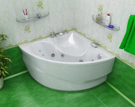 Существует широкое разнообразие угловых ванн, отличающихся по форме, размерам и материалу, из которого они изготовлены 