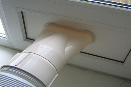 Переходник для отвода тепла в окно от мобильного кондиционера