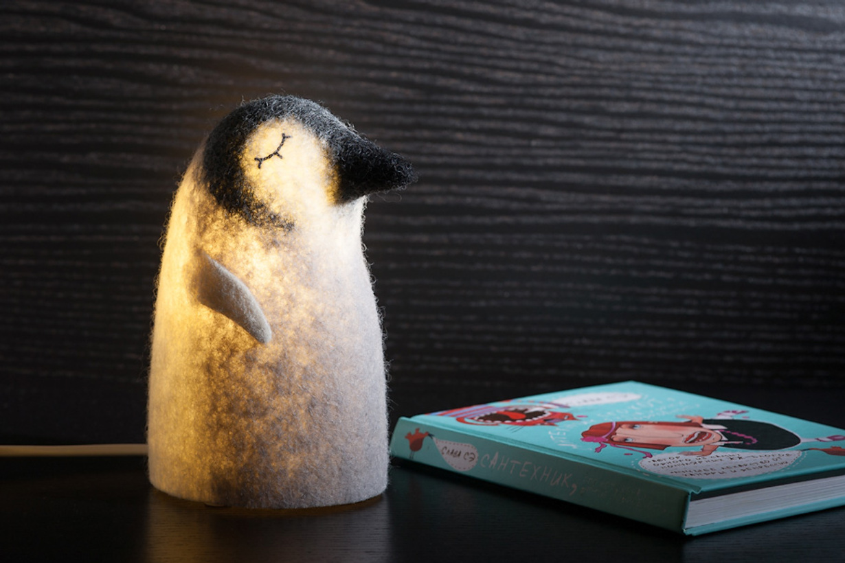 Светодиодный ночник в виде пингвина