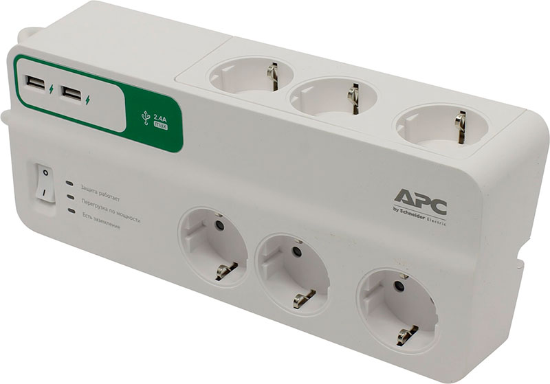 APC Essential SurgeArrest PM6 RS