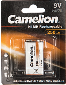 Camelion 9V-250mAh Ni-Mh BL-1