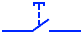 NO Push Button Symbol - Normally Open