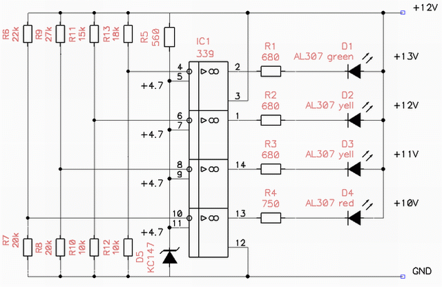 Микросхема lm339n и ее применение схема