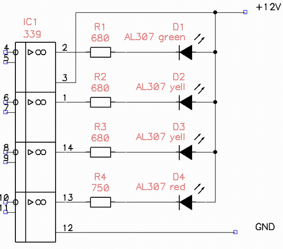 Микросхема lm339n и ее применение схема