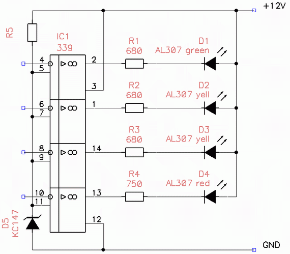 Микросхема lm339n и ее применение схема