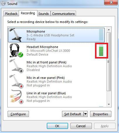 как настроить микрофон от наушников
