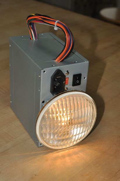 Hack-A-Lantern: Recycled Computer Power Supply Flashlight