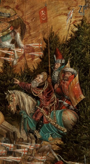 Венгерский тарч, у войск ВКЛ и Королевства Польского во время битвы у Орши в1514 году